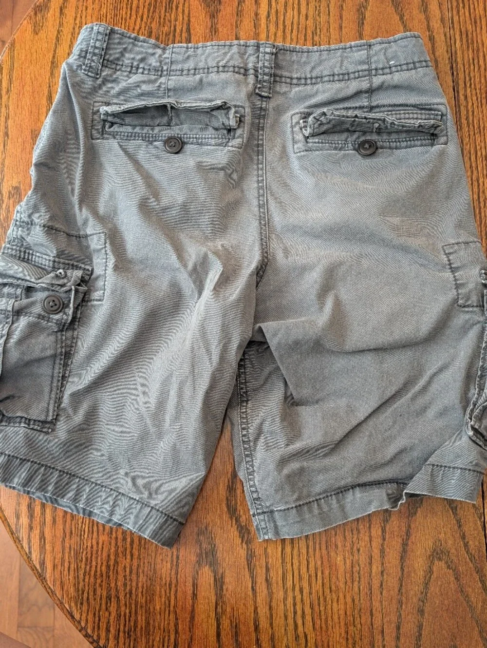 Aeropostale Men's Gray Cargo Shorts with Multiple Pockets
